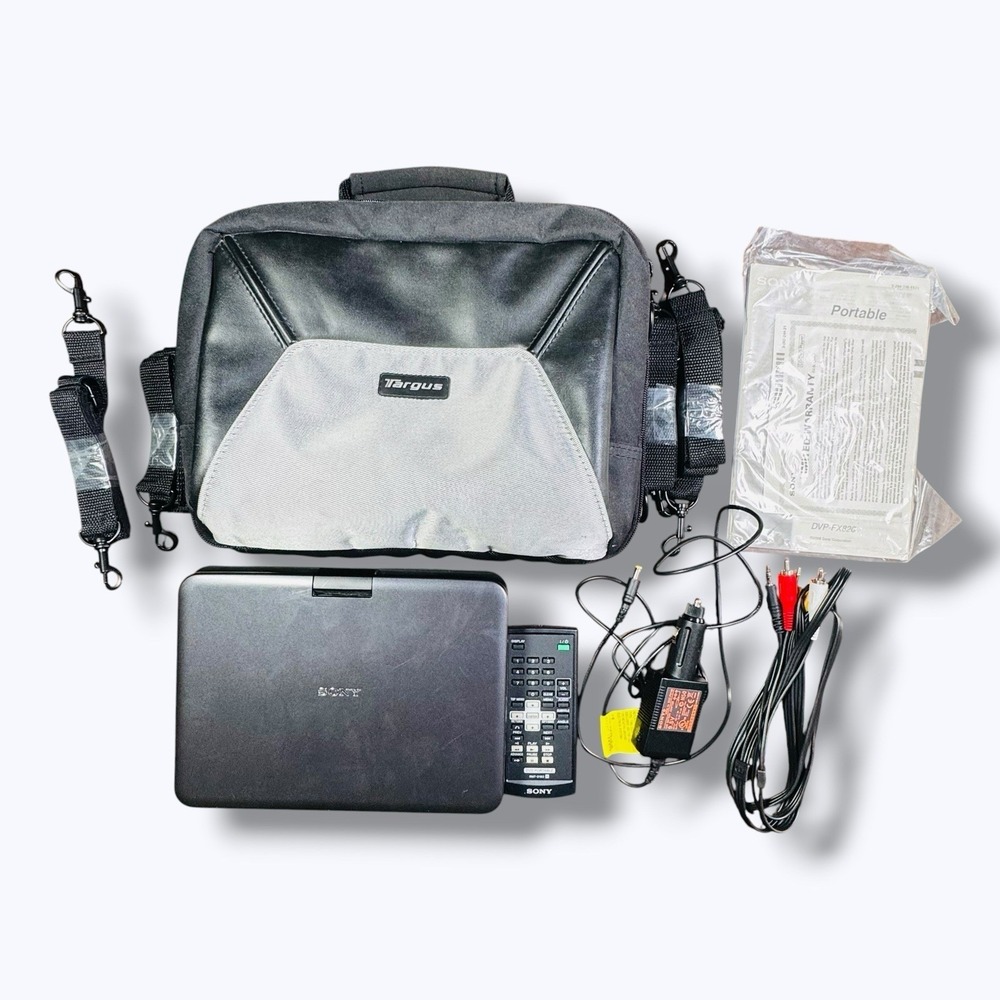 Sony DVP-FX820 Portable Swivel DVD Player 8-inch w/ Power Supply Carrying Case
